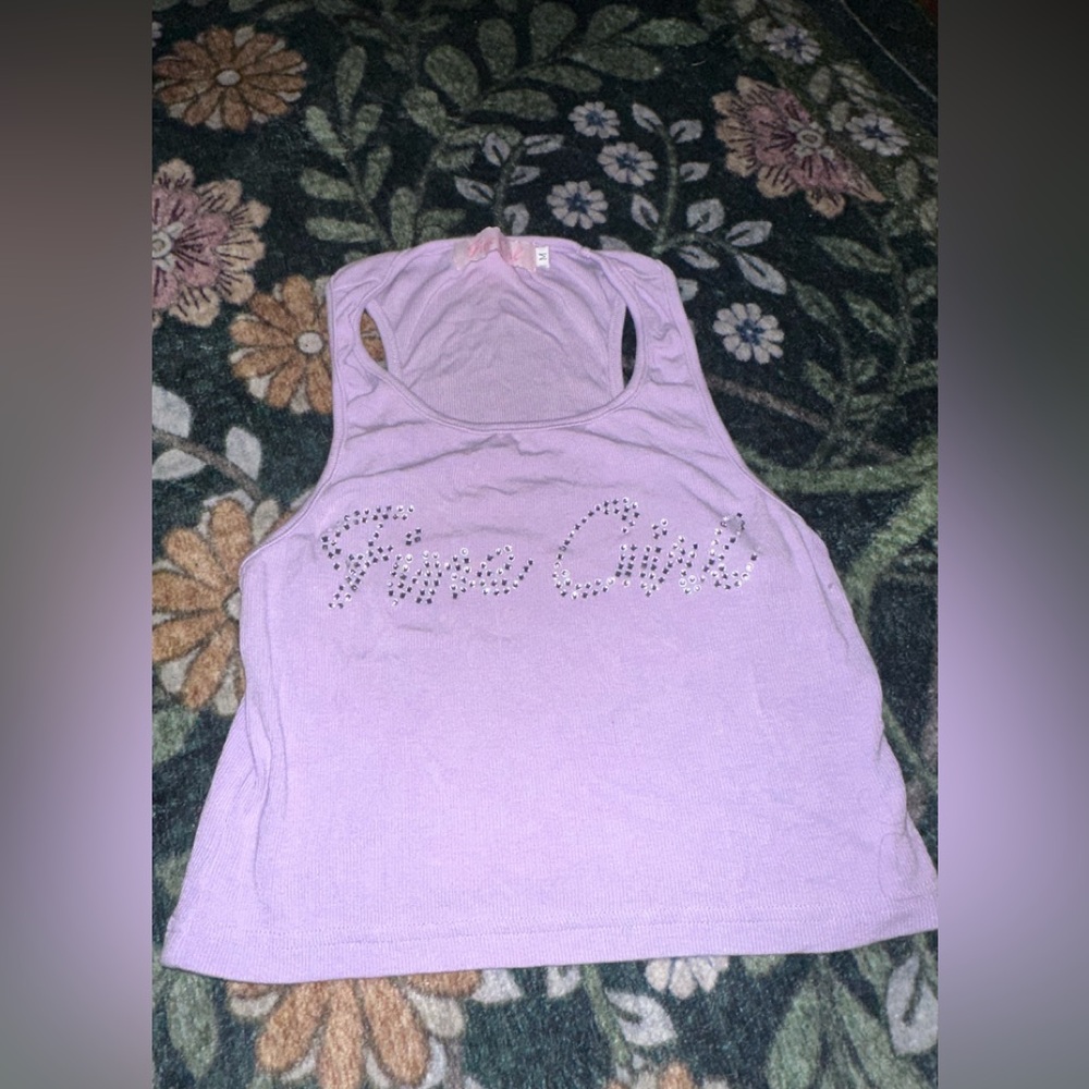 Women's Lavender Tank Top Fine Girl Official M